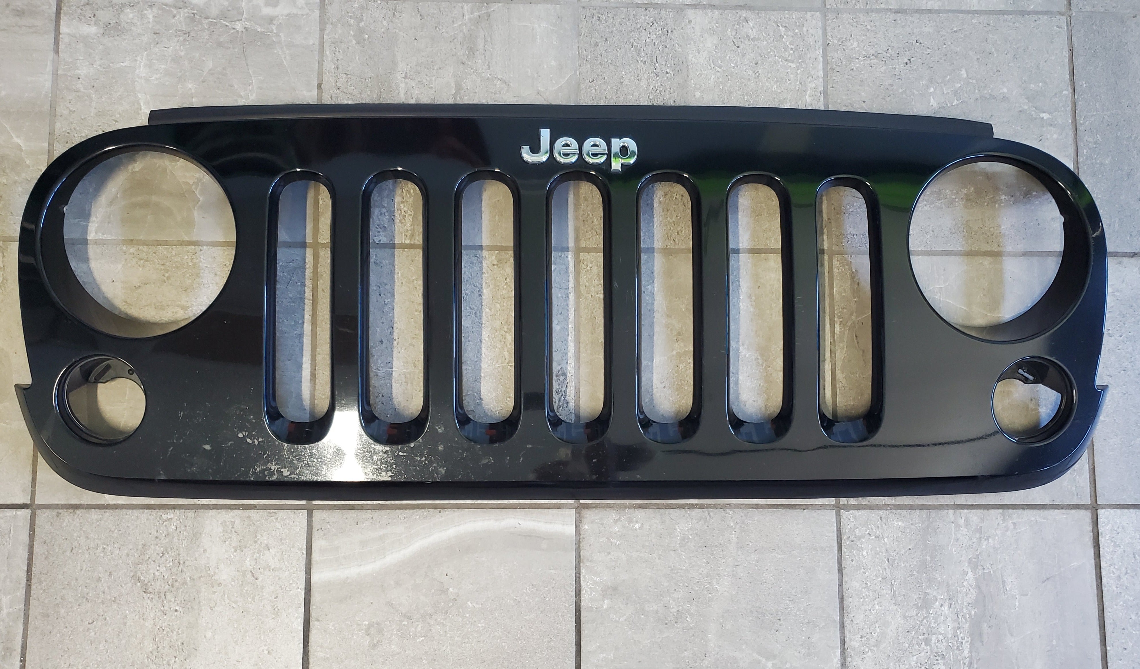 2007-2018 Jeep Wrangler JK Grille OEM Black 1BM91TRM