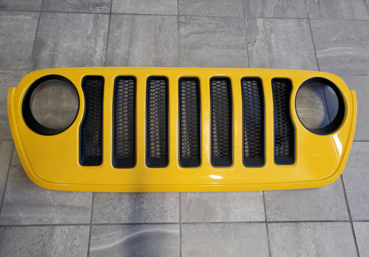 2018-2024 Jeep Wrangler JL Gladiator JT Sport Grille OEM Hella Yella 6BY75TRMAC