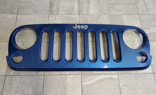 2007-2018 Jeep Wrangler JK Grille OEM 1BM91TRM Deep Water Blue