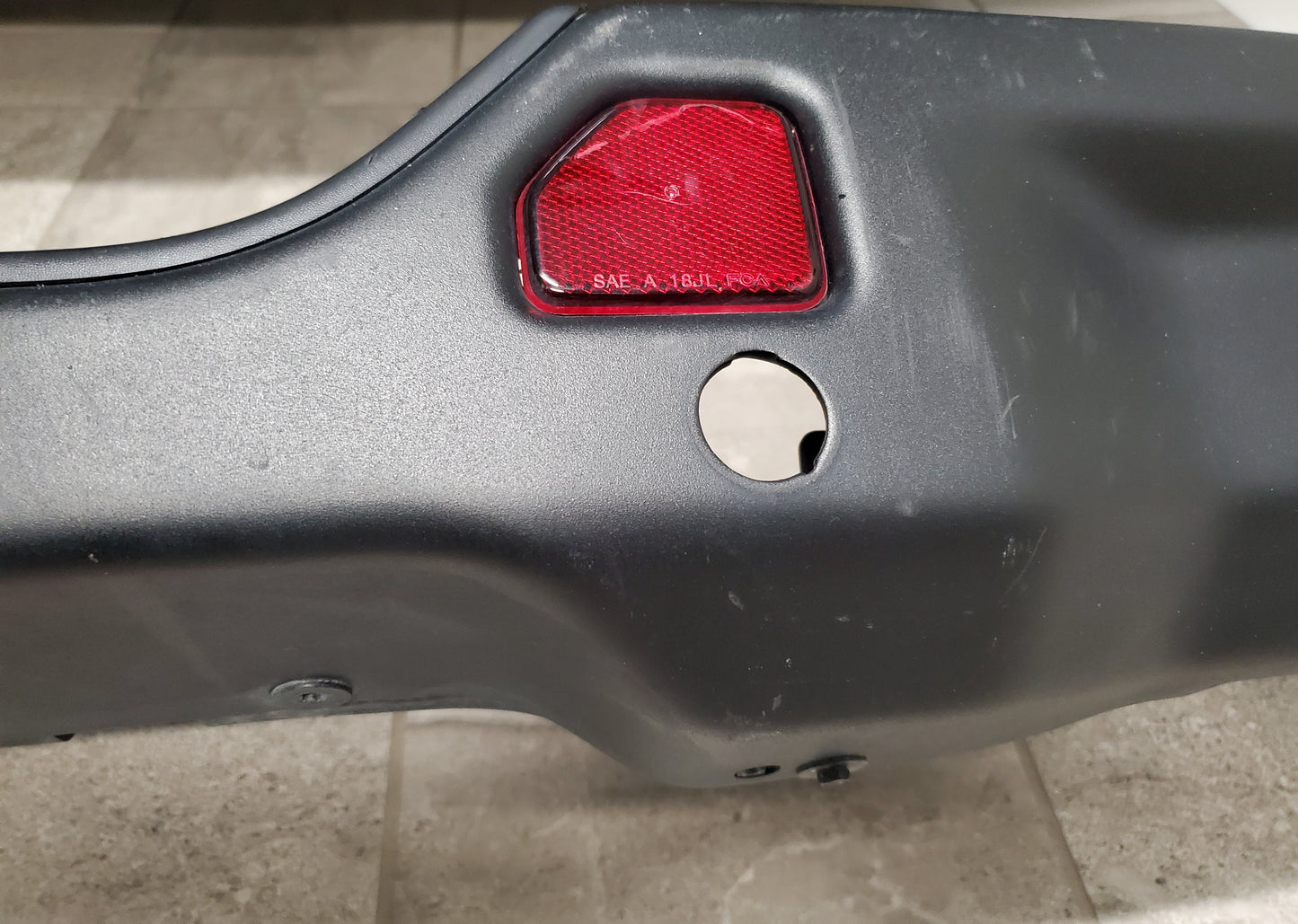 2018-2024 Jeep Wrangler JL Steel Rear Bumper OEM With End Caps, Park Assist