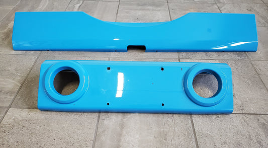 2007-2018 Jeep Wrangler JK Front and Rear Bumper Covers (Applique) Chief Blue