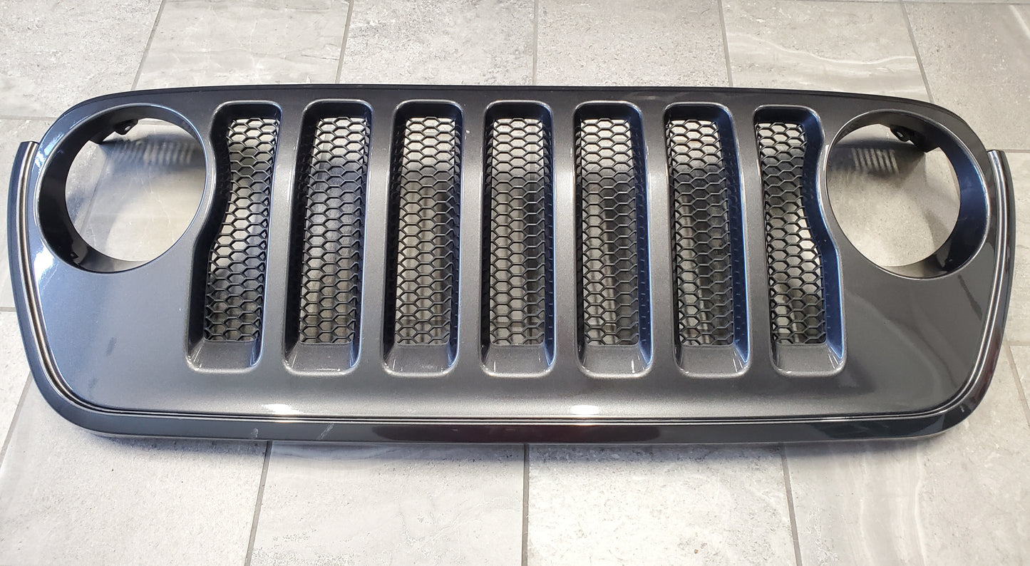 2018-2024 Jeep Wrangler JL Gladiator JT Sport Grille OEM Granite Crystal 6BY75TRMAC